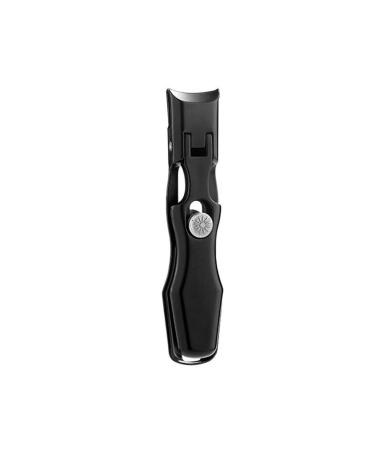 UNbit Toenail Clippers Portable Nail Fingernail Clipper Steel Wide Jaw Opening Anti Splash Fingernail Clippers Nail Cutter Manicure (Color : Schwarz)
