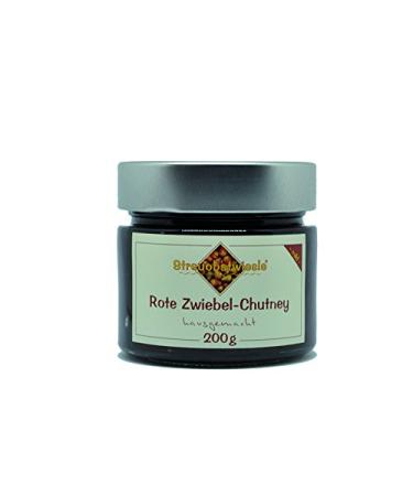 Smart of the orchard red onion Chutney - 200 g - Hearty aromatic sauce for grilling to the fondue to the raclette to the kase to rice ...