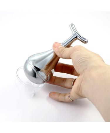 Buy Beauty Ice Wave Ball | Rotating Facial Massage T Roller | Ice & Hot Compress Balls (A-Silver) - Global Shipping Available - Buy Online on GoSupps.com