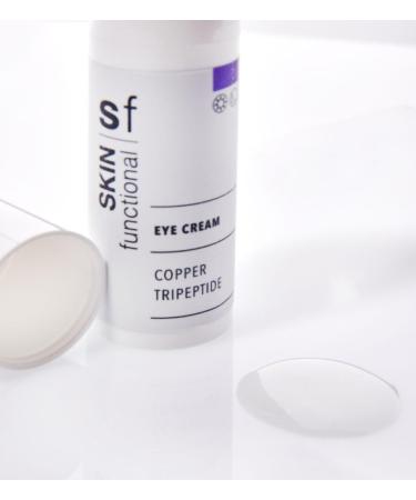 Skin Functional Eye Cream - Copper Tripeptides Anti-Ageing Skin Regeneration Firmness & Elasticity Cellular Renewal 15 ml - Buy Online on GoSupps.com