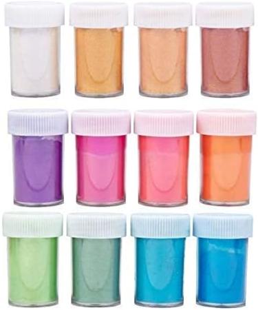iDIY Pearl Pigment Powder Set - 12 Mica Colors - 6g per Bottle - Epoxy Resin Dye, Candle Making, Slime, Paintings - Arts and Crafts Gifts - Buy Online on GoSupps.com