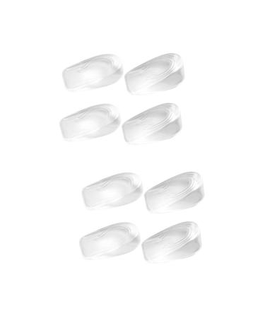 FOMIYES 4 Pairs Heightening Insoles Shoe Lift Invisible Heel Lifts Silicone Shoe Inserts Shoe Cushions for Men Insoles Men Height Increase Gel Increased Weightlifting Shoes Man