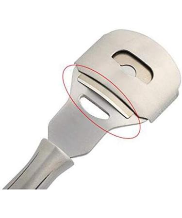 Foot Callus Shaver Heel Hard Skin Remover Hand Feet Pedicure Razor Tool Shavers Stainless Steel Handle 10 Blades Foot Care Tool (Stainless Steel) - Buy Online on GoSupps.com