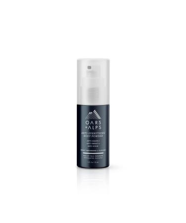 Oars + Alps Anti-Everything Body Powder for Men  Sweat Absorbing and Cooling to Keep You Refreshed and Dry  1 Fl Oz