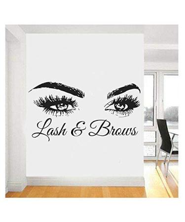 Photo Wallpaper Eyelashes Lashes Home Decor Eyebrows Brows Beauty Salon Decor Wall Sticker Eyes Quote Make Up Window 108X57Cm