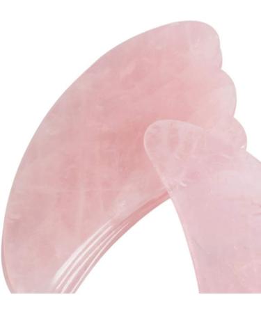 EXCEART Gua Sha Facial Tools - Rose Quartz & Jade Scraping Board for Crystal Healing & Skin Care - Buy Online on GoSupps.com