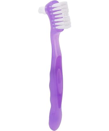 Portable False Teeth Brush for Elderly - Effective Plaque & Dirt Removal | Travel-Friendly Dental Care Gift (Purple - Buy Online on GoSupps.com