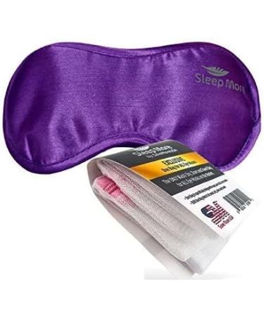 Sleep More Large-XL Sleeping Mask for Men or Women with Free Purple Satin Bag - Natural Rest Aid for Insomnia - Buy Online on GoSupps.com