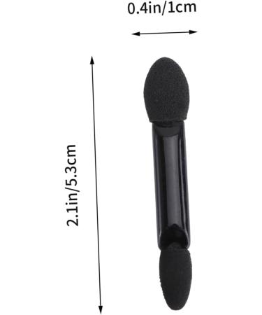 VINTORKY 10pcs Makeup Tool Kit Applicateur Dual Sided Eye Shadow Brush Fard Supple Eyeshadow Brush Face Black - Buy Online on GoSupps.com