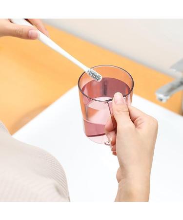 Buy Bafnsiji 3-Piece Transparent Toothbrush & Mouthwash Cup Set - Durable Plastic Rinsing Cups for Home & Travel - Buy Online on GoSupps.com