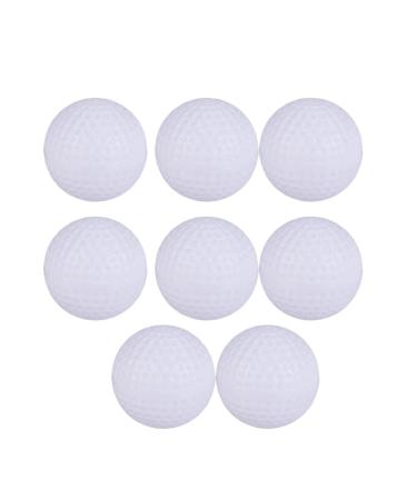 Zerodeko 8 Pack Foam Golf Practice Balls Hollow Golf Plastic Balls Training Golf Balls Rubber Ball Balls for Indoor or Outdoor (White)
