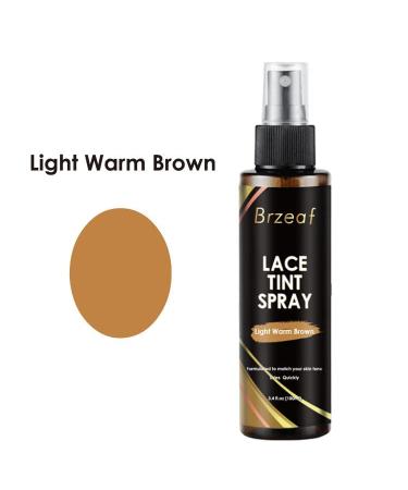 Lace Tint Spray for Closures Light Warm Brown - Perfect for DIY beauty and hairstylists Easy to Use Best for fair skin tones with yellow undertones 100ml - Buy Online on GoSupps.com