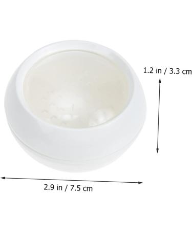 Healeved Box Powder Box Empty Powder Loose Powder Containers Fluffy Puff Powder Case Sifter Plastic Pp White - Buy Online on GoSupps.com