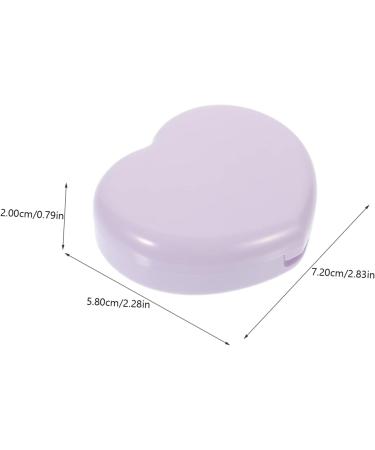 Travel Contact Lens Case - Gatuida Colored Lens Organizer Box in Violet Purple | Perfect for International Shipping | Compact & Durable PP Design (7.2x5.8x2cm) - Buy Online on GoSupps.com