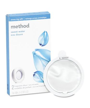 Method Aroma Diffuser Ring Refill Sweet Water two Fragrance Discs (00603)
