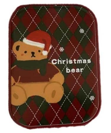 Miedeon travel contact lens container 4er contact lenses etui cute wearingbar contact lenses etui christmas contact linens end cannen mini contact container contact lenses Set (red)