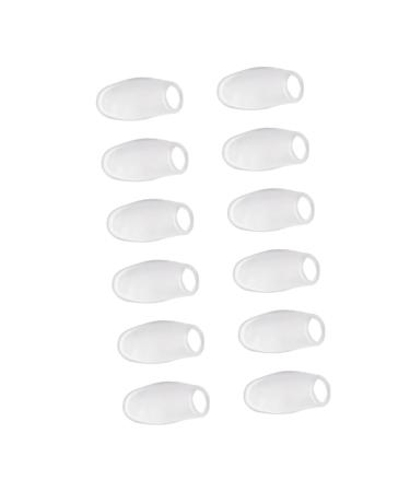 Healvian 6 Pairs Splitter Separator for Feet Silicone Holder Sleeves for Runners Hammer Silicone Gel Silicone Sleeves Foot Valgus Protector Foot Splitter Corn