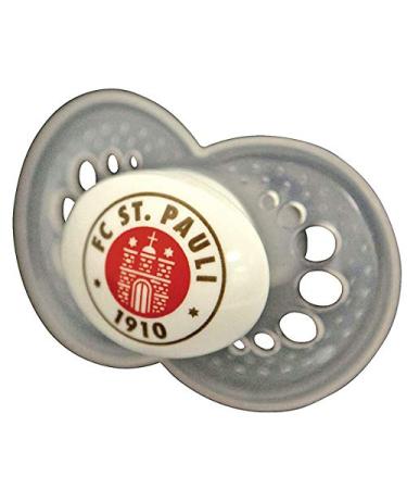 FC St. Pauli Baby Set - 2 BPA-Free Pacifiers & Neck Scarf (0-6 Months) - Totenkopf Logo International Shipping - Buy Online on GoSupps.com
