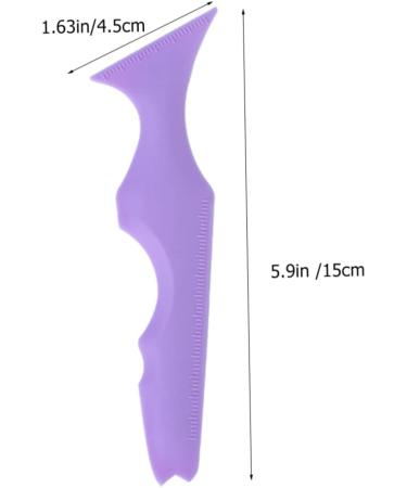 NOLITOY 3pcs Silicone Beauty Ruler Purple Eyeliner Pencils Beauty Tools Lipstick Mascara Drawing Aid Massage - Buy Online on GoSupps.com