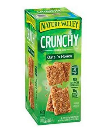 Nature Valley Oats 'n Honey Crunchy Granola Bars, 2 pk./49 ct. 98 Count (Pack of 1)
