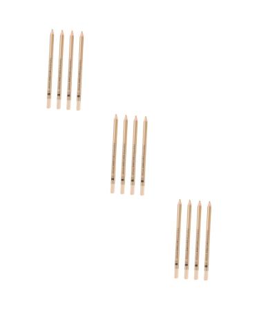 Healvian 12 Pcs Concealer Pen Concealer for Marks Women Makeup Supplies Concealer for Makeup Wooden White