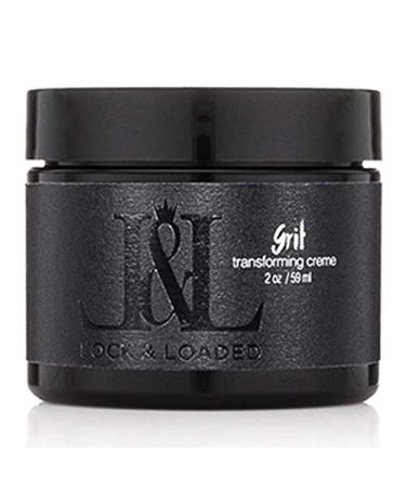 Lock & Loaded Grit Transforming Creme (2 oz.) - Strong Hold Pomade Matte Finish Hair Cream for Textured Hair Low Shine Premium Ingredients