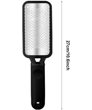 Pedicure Foot File Hard/Dead Skin Remover for Foot Pumice Reusable Stainless Steel Feet Rasp Used on Both Wet & Dry Feet(Black) - Buy Online on GoSupps.com