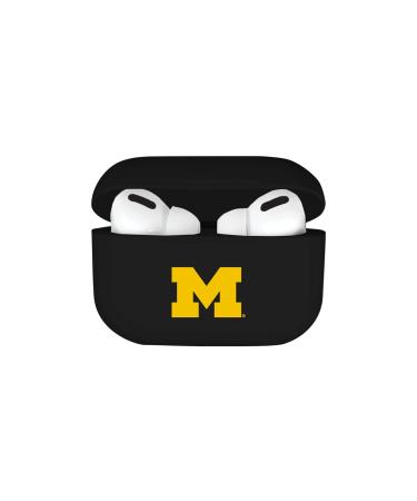 OTM Essentials Officially Licensed University of Michigan Wolverines Earbuds Case - Black - Compatible with AirPods PRO
