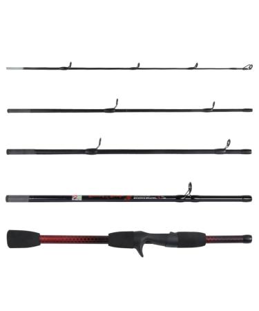 Rucksack-travel fishing rod series.182 cm (6 ') 5 sections fishing rods compact up to 40 cm (1' 3 "). Light strong spinning or baitcast options for the general freshwater or sea water fishing Rod Baitcast Casting - Buy Online on GoSupps.com