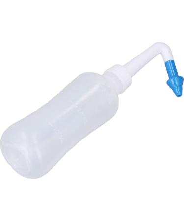 DAUZ Nasal Wash Bottle - Portable 300ml Nose Rinse for Adults | Soothing Stream & Professional Nose Care - Clear ABS Design (Blue - Buy Online on GoSupps.com