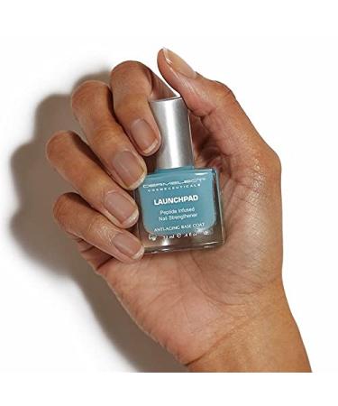 Dermelect Launchpad Nail Strengthener - 0.4 oz | Keratin Protein Peptides Base Coat for Weak, Thin, Brittle Nails - Buy Online on GoSupps.com