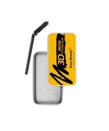 Soap Brows - Wild Eyebrow Styling Soap with Eyebrow Brush | Long Lasting Waterproof Smudge Proof Eyebrow Styling Pomade for Natural Brows Pochy