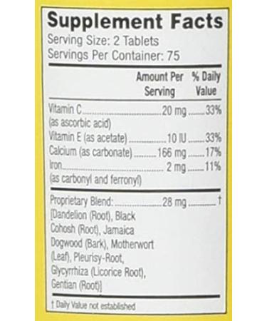 Lydia Pinkham Herbal Supplement Tablets - Menstrual & Menopause Support - 150 Count - Buy Online on GoSupps.com