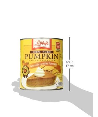Libby's Pumpkin Pie Filling - 100% Pure Pumpkin for Thanksgiving and Holiday Desserts - 6.6 lb Bulk Can - Buy Online on GoSupps.com