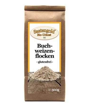 Seed gold | Natural ingredients / Natural / Pure | Vegan & gluten-free (organic buckwheat flakes / buckwheat 500g) 500 g (1 pack)