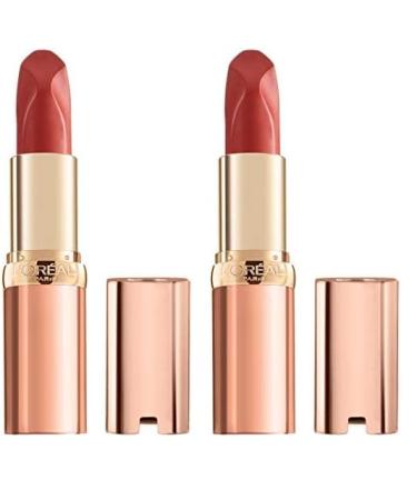 L'Or al Paris Makeup Les Nus by Colour Riche Lipstick Bold & Intense Nudes Rich Saturated Color with Pure Caring Oils Nu Irreverent 0.13 oz (Pack of 2)