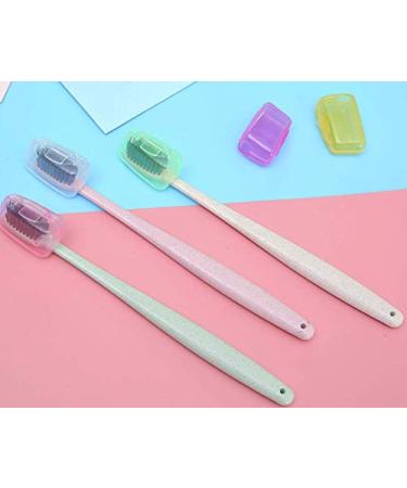 10 Pieces LASSUM Toothbrush Head Cover Caps for Travel & Outdoor Activities - Buy Online on GoSupps.com