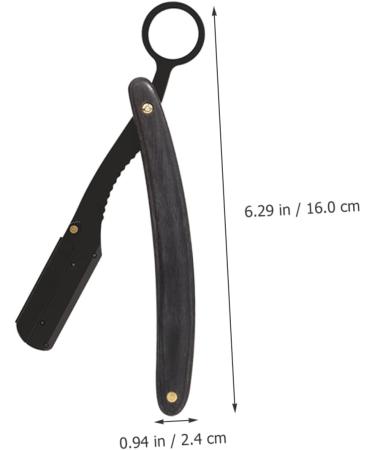 Beavorty Folding Knife Holder & Chestnut Razor Holder for Men | Stainless Steel Manual Razors with Wooden Handle - Buy Online on GoSupps.com