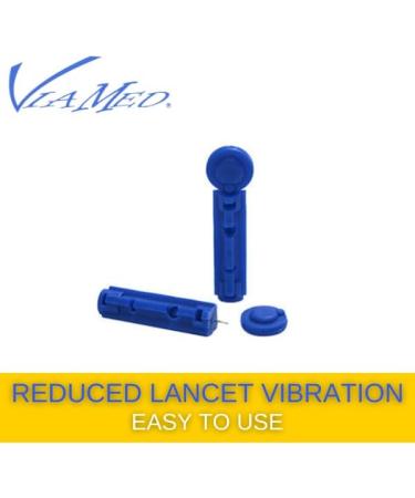 Viamed 28 Gauge Diabetic Lancets - 300 Count | Sterile Single Use Blood Sugar Lancets for Diabetes Testing | Fits Most Lancing Devices - Buy Online on GoSupps.com