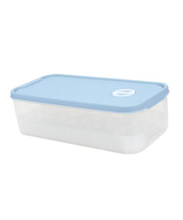 RORPOIR 1pc Box Egg Storage Box Storage Bins Refrigerator Eggs Storage Trays Egg Tray Blush Grid re-usable Blue 24x11.5cm