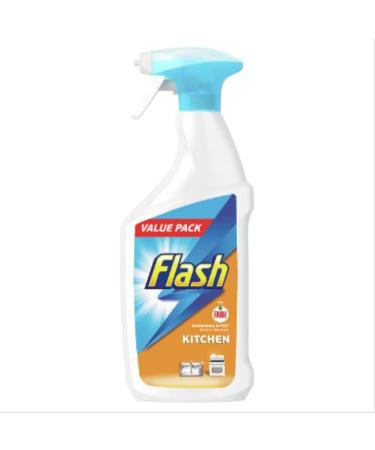 Flash Deep Clean & Hygiene Antibacterial Kitchen Cleaning Spray 750ML x Case of 10