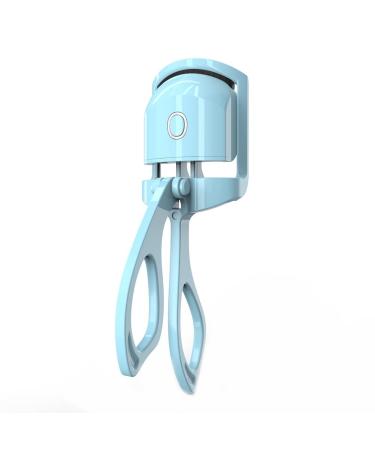 Aposous Heated Eyelash Curler Electric Temperature Control Charging Mini Portable Electric Perm Eyelash Curler Blue
