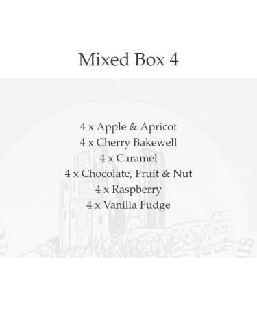 Dorset Flapjacks Vegetarian 100% British Oats | Assorted Flavours Box - Apple&Apricot, Cherry Bakewell, Caramel Chocolate, Fruit&Nut, Raspberry, Vanilla Fudge | 24 Bars (Pack of 1) - Buy Online on GoSupps.com