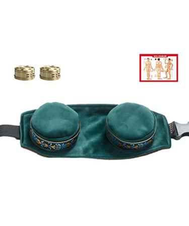 ANSO Green Velvet Bag Smokeless Moxibustion Box Chinese Acupuncture Meridian Heating Therapy Warm Women-02