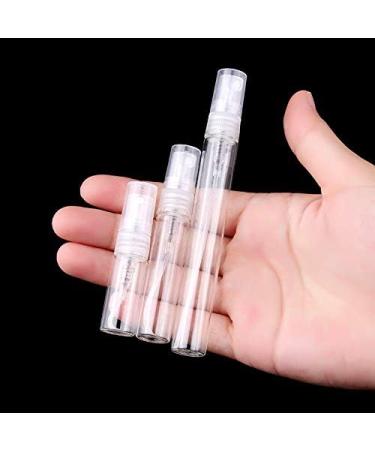 12 x 3ml Clear Mini Glass Spray Bottles - Refillable Perfume & Makeup Atomizers Portable Travel Containers - Buy Online on GoSupps.com