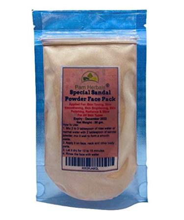 Pam Herbals Special Sandalwood DIY Powder For Face pack Worship & Auspicious occasions (Sandalwood Powder 50g Pouch)
