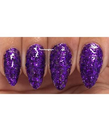 Bluesky Nail Gel Polish PURPLE GLITTER CADBURY SPARKLE S03N UV LED Soak Off 10ml - Buy Online on GoSupps.com