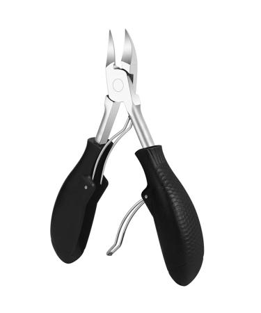 Toenail Clippers Nail Clippers Cuticle Clipper Precision Toenail Clippers Ingrown Toenail Treatment Heavy Duty Nail Nippers Scissors for Fingernails Pedicure for Men and Women Red (Color : Black)