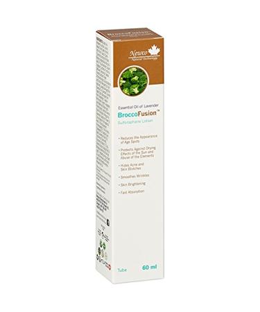 Newco BroccoFusion Sulforaphane Lotion - Lavender 60ml Tube | Plant-Based Hydrating Facial Moisturizer for Wrinkles & Age Spots - Buy Online on GoSupps.com