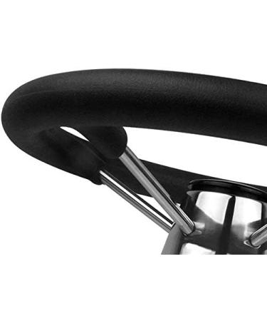 11 Boat Steering Wheel Stainless Steel 5 Poke 25 Destroyer Style Anti-Slip Black PU Foam - Ideal for Boats, Yachts, Pontoon Boats - Buy Online on GoSupps.com